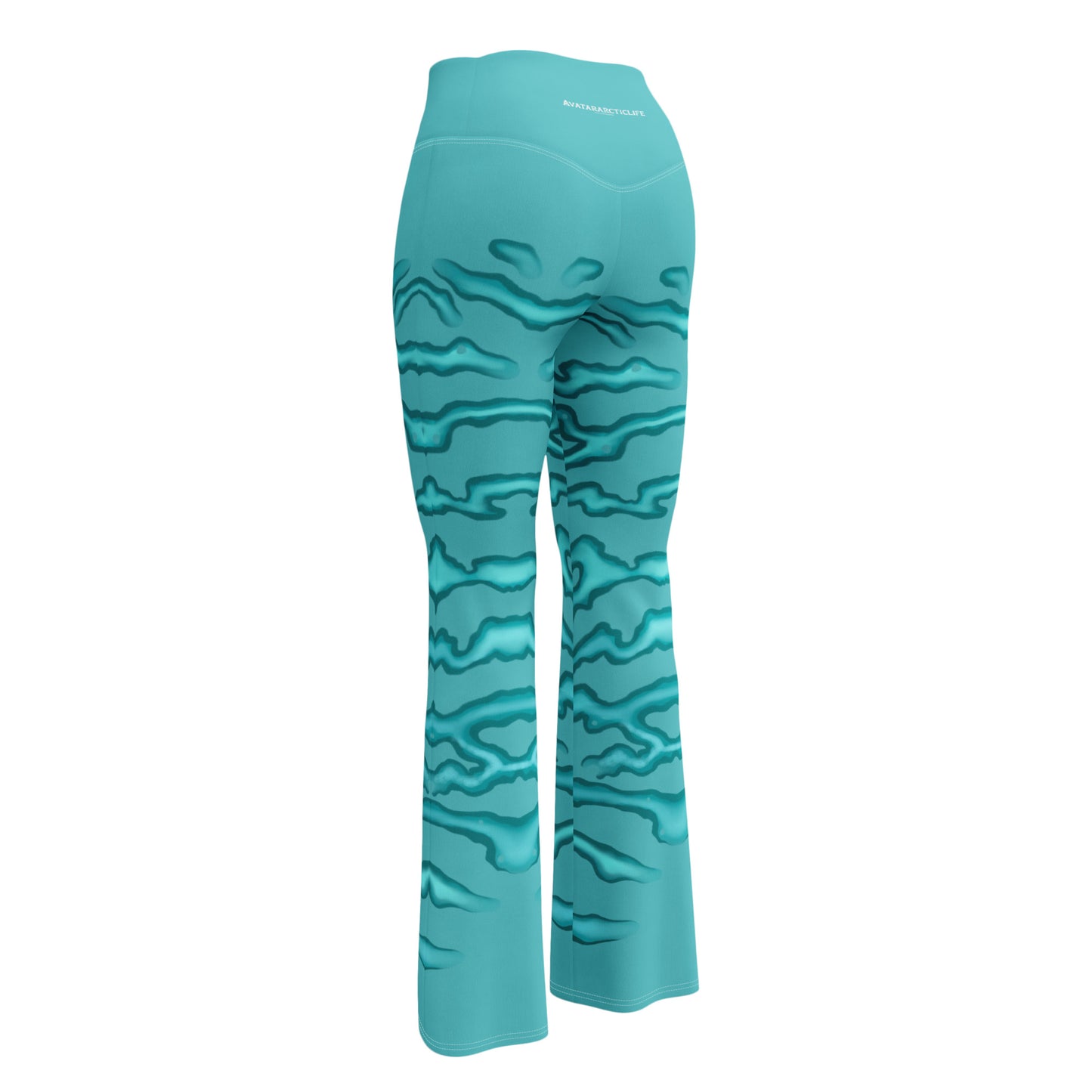 Flare leggings sea stripes
