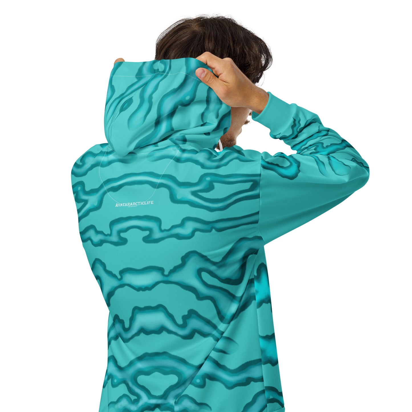 AVATARARCTICLIFE design Unisex zip hoodie sea stripes