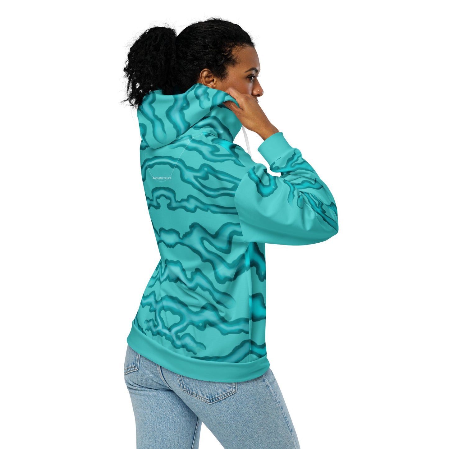 AVATARARCTICLIFE design Unisex zip hoodie sea stripes