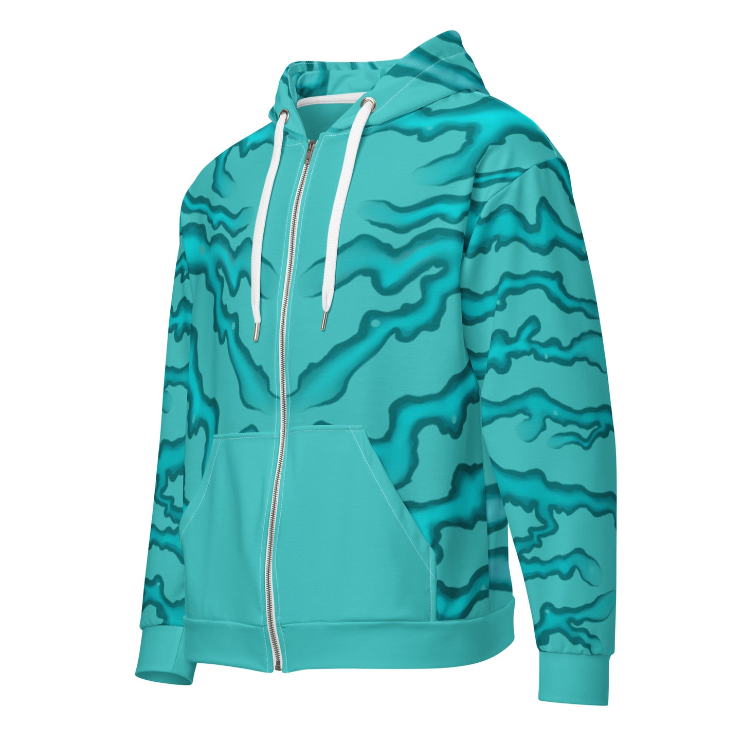 AVATARARCTICLIFE design Unisex zip hoodie sea stripes