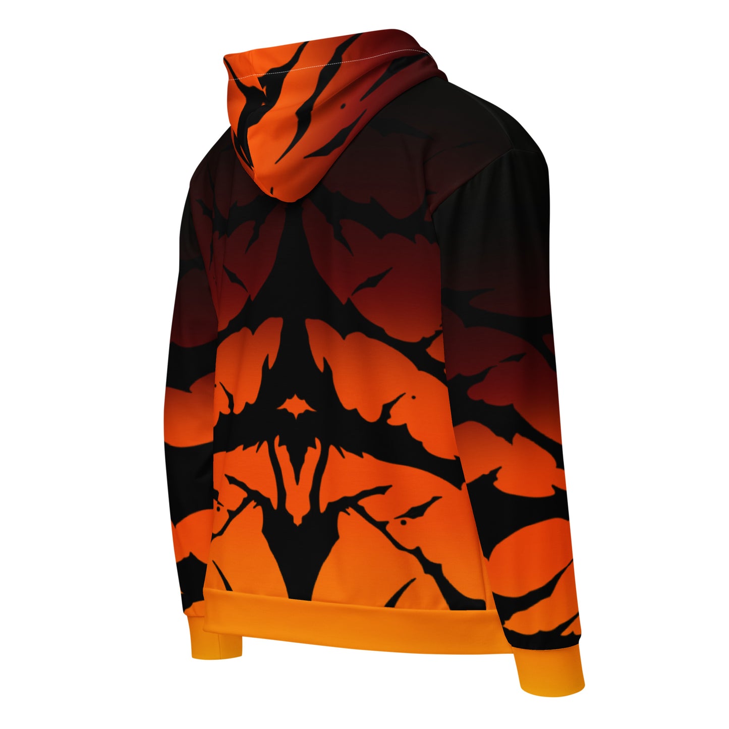 Unisex zip hoodie fire stripes