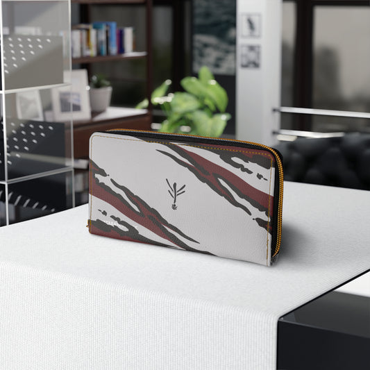 Zipper Wallet Ash Stripes