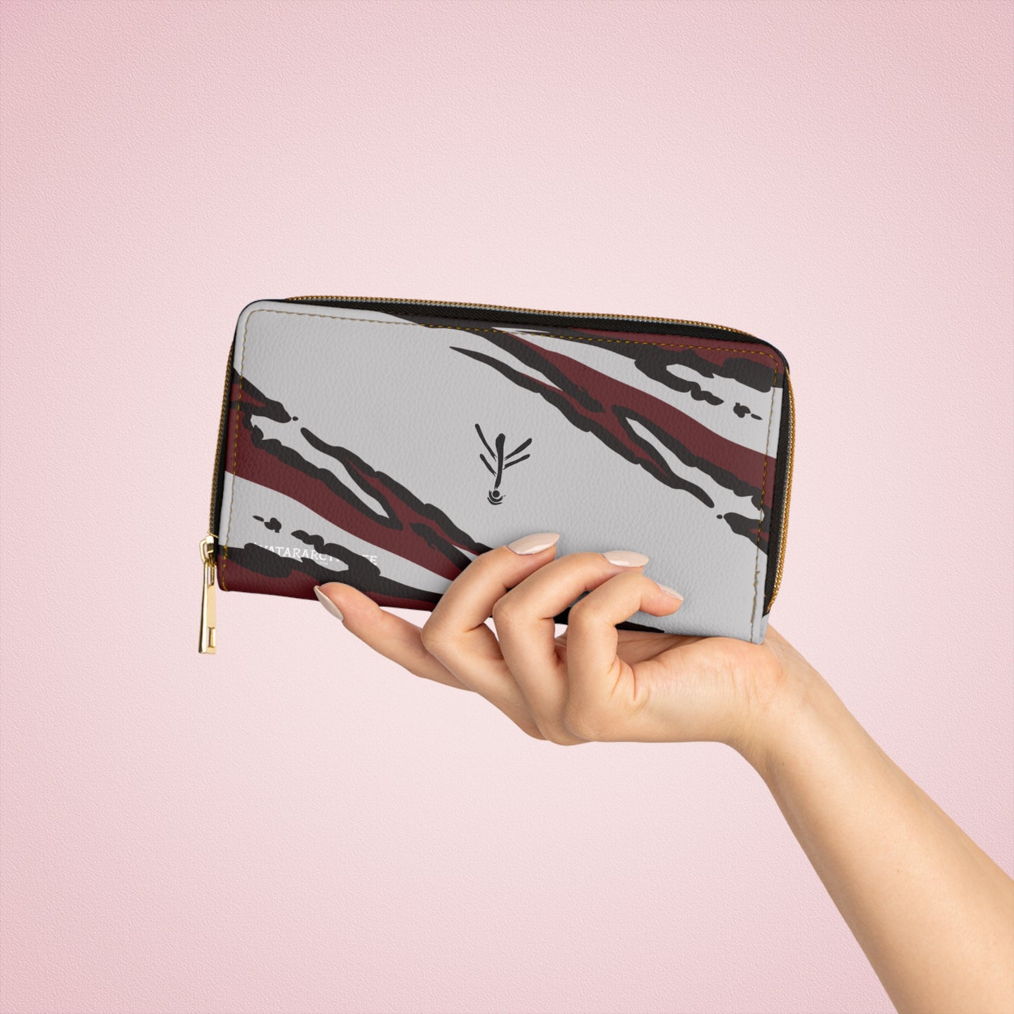 Zipper Wallet Ash Stripes