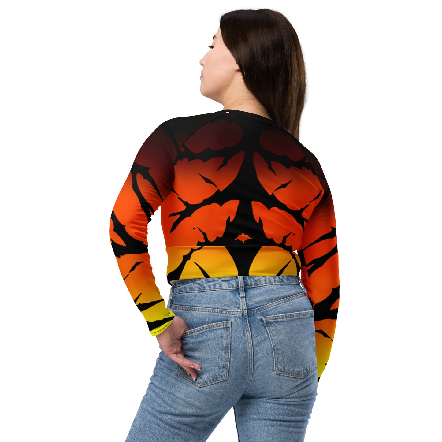 Avatararcticlife design long-sleeve crop top TORUK