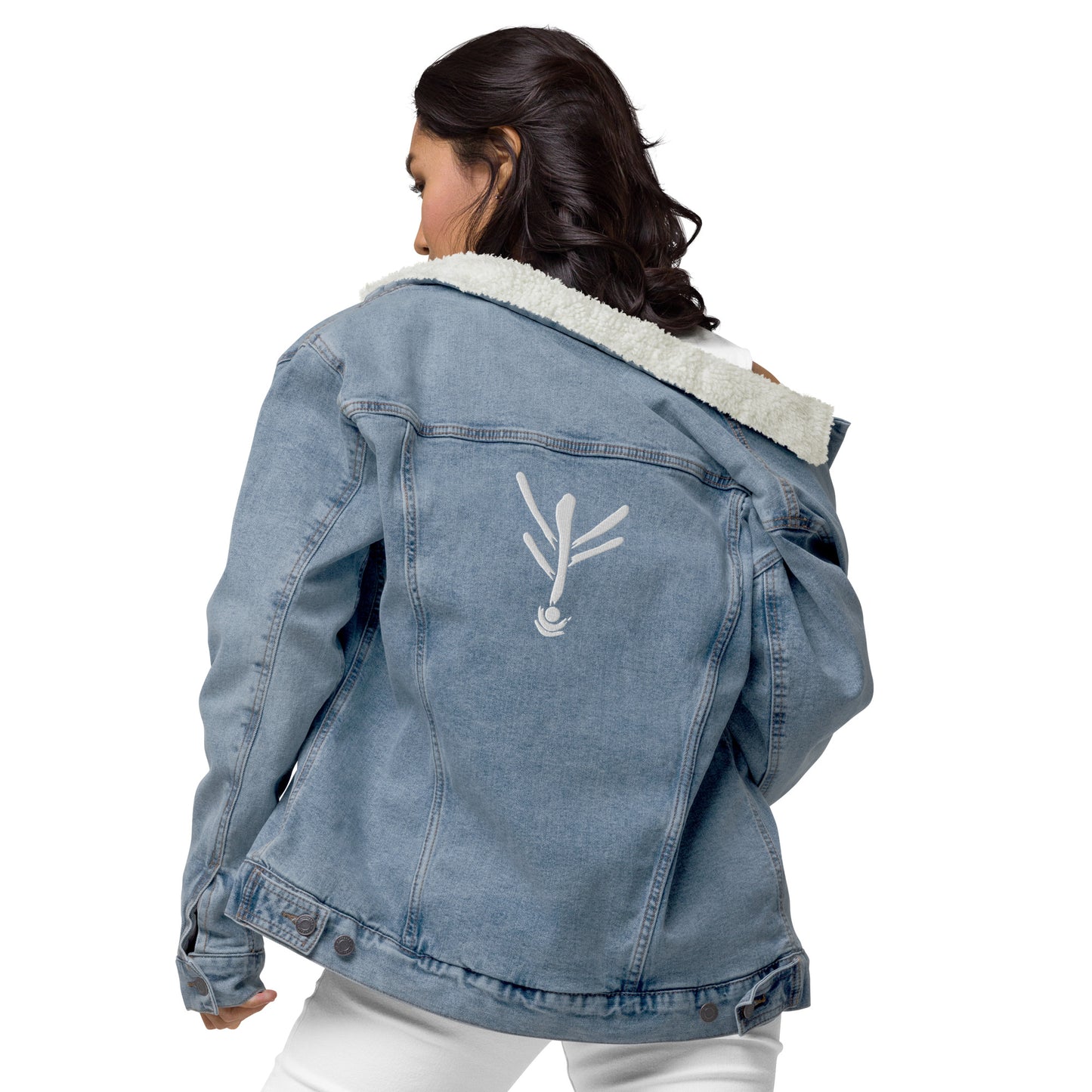 Unisex denim sherpa jacket CLAN MARK