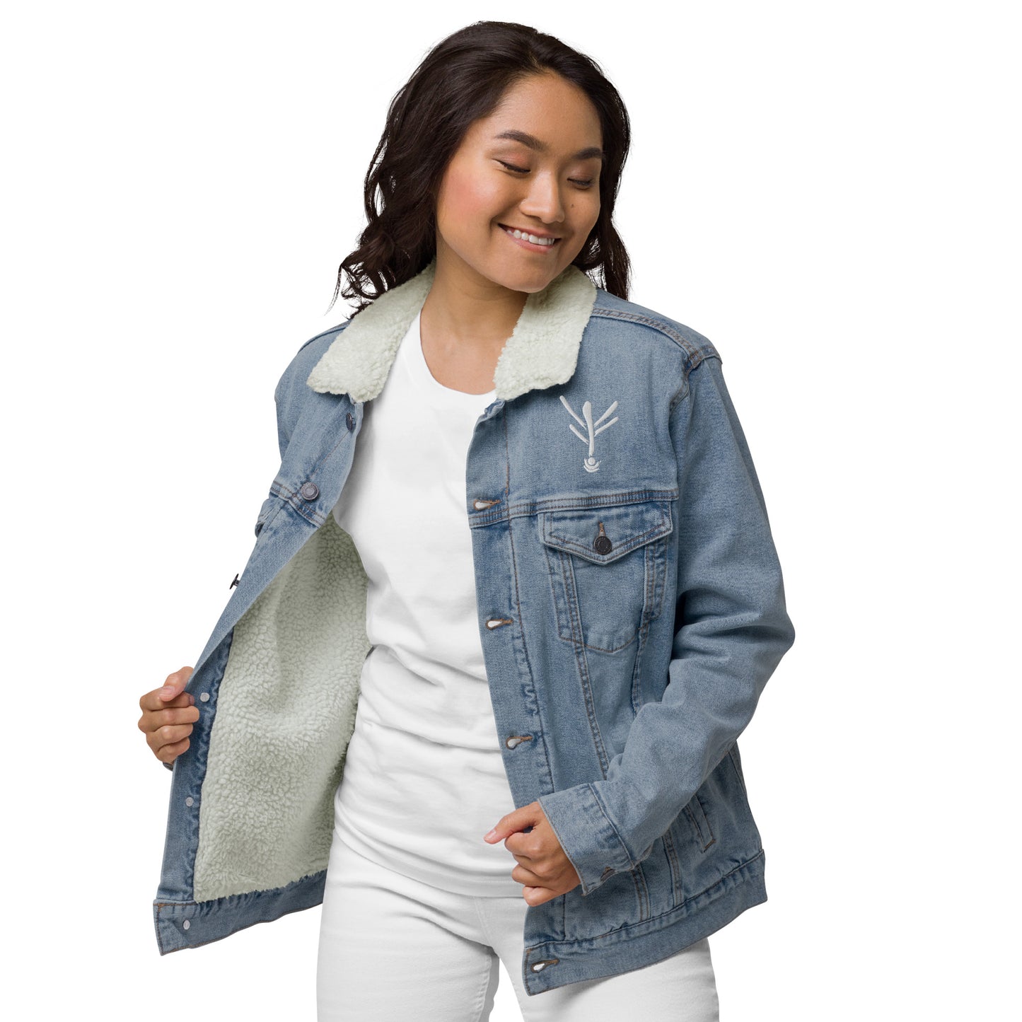 Unisex denim sherpa jacket CLAN MARK